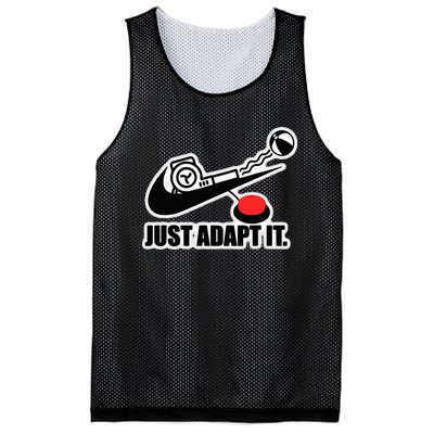 Just Adapt It Tick Design Mesh Reversible Basketball Jersey Tank