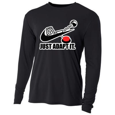 Just Adapt It Tick Design Cooling Performance Long Sleeve Crew