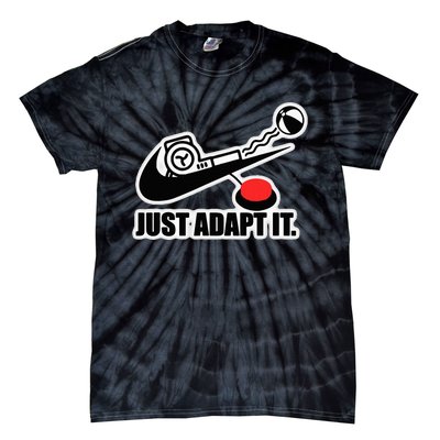 Just Adapt It Tick Design Tie-Dye T-Shirt