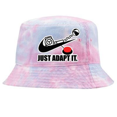 Just Adapt It Tick Design Tie-Dyed Bucket Hat