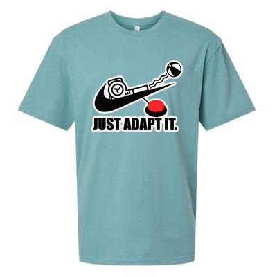 Just Adapt It Tick Design Sueded Cloud Jersey T-Shirt