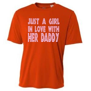 Just A In Love With Her Daddy Great Gift Cooling Performance Crew T-Shirt