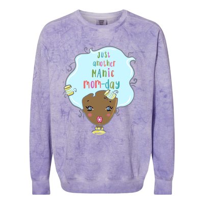 Just Another Ic Monday African American Mom Gift Colorblast Crewneck Sweatshirt