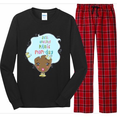 Just Another Ic Monday African American Mom Gift Long Sleeve Pajama Set