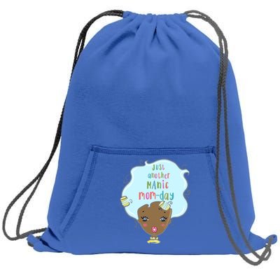 Just Another Ic Monday African American Mom Gift Sweatshirt Cinch Pack Bag