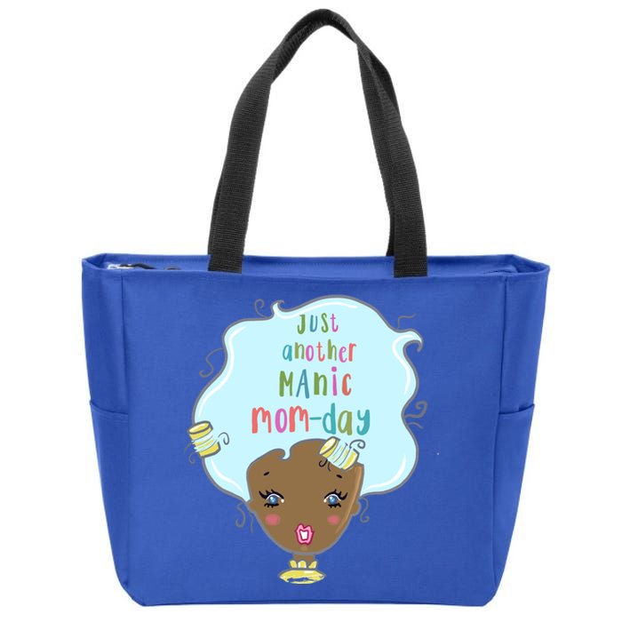 Just Another Ic Monday African American Mom Gift Zip Tote Bag