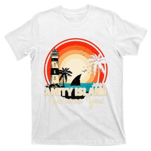 Jaws Amity Island Welcomes You Sunset Retro T-Shirt