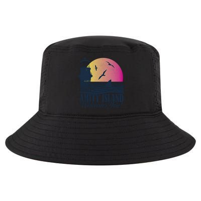 Jaws Amity Island Welcomes You Sunset Great Gift Cool Comfort Performance Bucket Hat