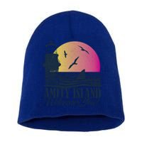 Jaws Amity Island Welcomes You Sunset Great Gift Short Acrylic Beanie