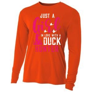 Just A In Love With A Duck Hunter Gift Cooling Performance Long Sleeve Crew