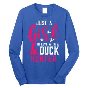 Just A In Love With A Duck Hunter Gift Long Sleeve Shirt