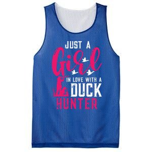 Just A In Love With A Duck Hunter Gift Mesh Reversible Basketball Jersey Tank