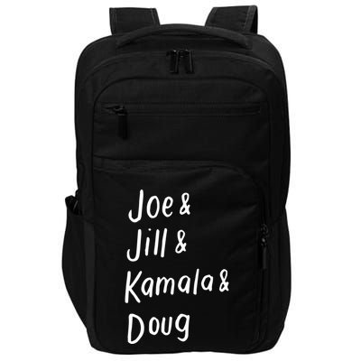 Joe And Jill And Kamala And Doug Biden Harris 2020 Vote Democrat Cool Gift Impact Tech Backpack
