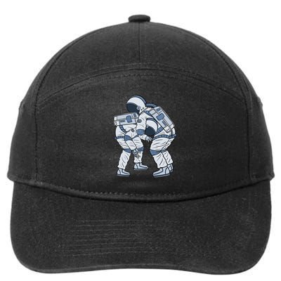 Jiu-Jitsu Astronaut Jiu Jitsu BJJ Martial Arts Combat Sport 7-Panel Snapback Hat