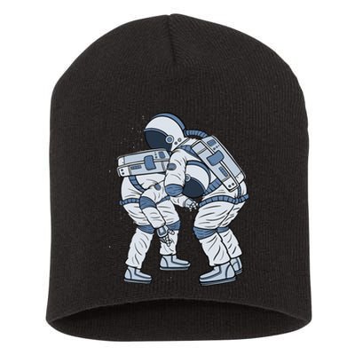 Jiu-Jitsu Astronaut Jiu Jitsu BJJ Martial Arts Combat Sport Short Acrylic Beanie