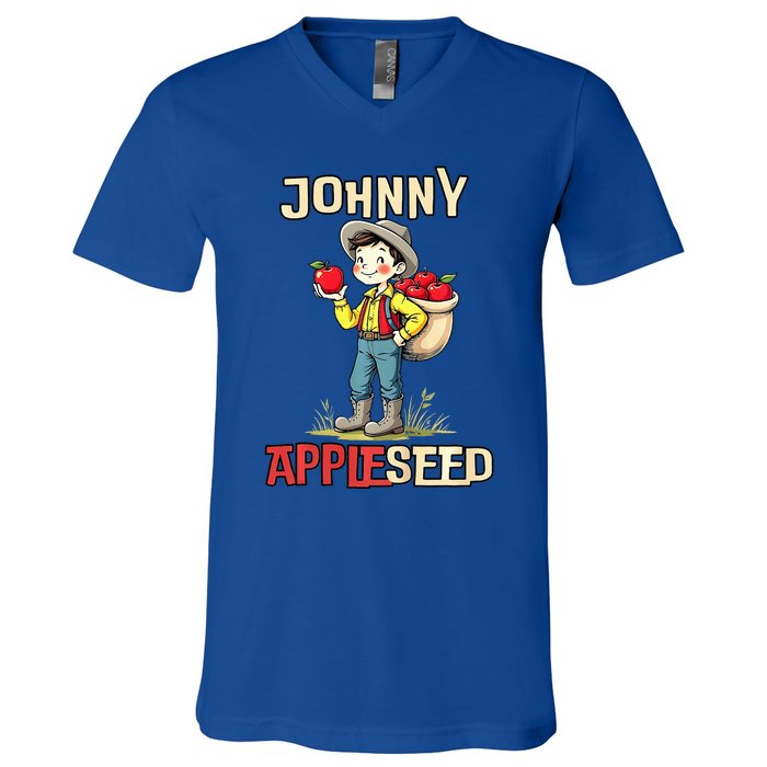 Johnny Appleseed V-Neck T-Shirt