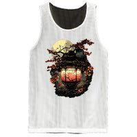 Japan Art Japanese Pagoda Lantern Sakura Blossom Aesthetic Mesh Reversible Basketball Jersey Tank