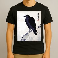 Japanese Art, Japanese Woodblock Art Print Crow Kyosai T-Shirt