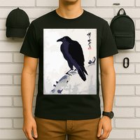 Japanese Art, Japanese Woodblock Art Print Crow Kyosai T-Shirt