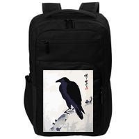 Japanese Art, Japanese Woodblock Art Print Crow Kyosai Impact Tech Backpack