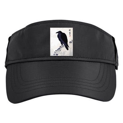 Japanese Art, Japanese Woodblock Art Print Crow Kyosai Adult Drive Performance Visor