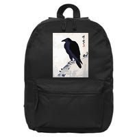 Japanese Art, Japanese Woodblock Art Print Crow Kyosai 16 in Basic Backpack