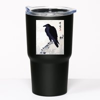 Japanese Art, Japanese Woodblock Art Print Crow Kyosai Tumbler