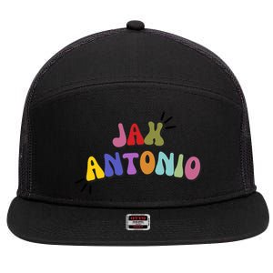 Jax Antonio!! 7 Panel Mesh Trucker Snapback Hat