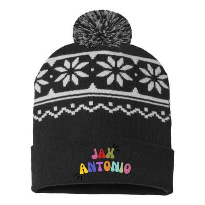 Jax Antonio!! USA-Made Snowflake Beanie