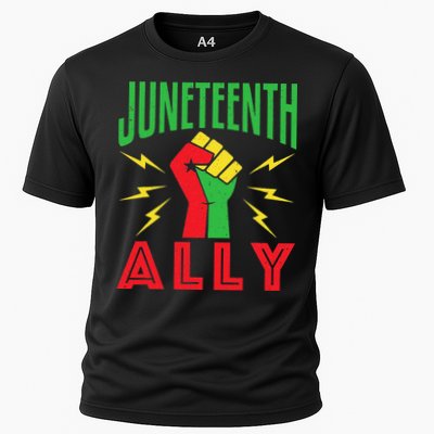 Juneteenth Ally June 19 Support Protest Pride Fist Performance Shirt