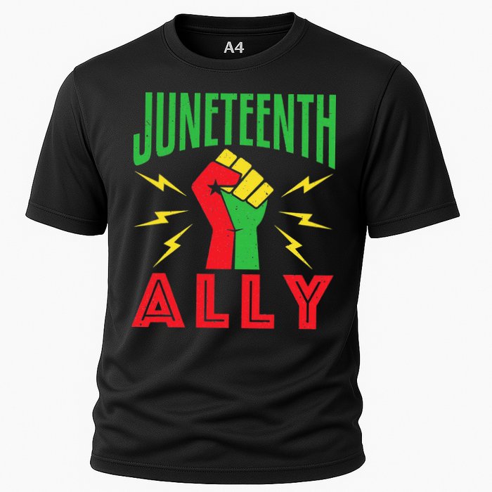 Juneteenth Ally June 19 Support Protest Pride Fist Performance Shirt