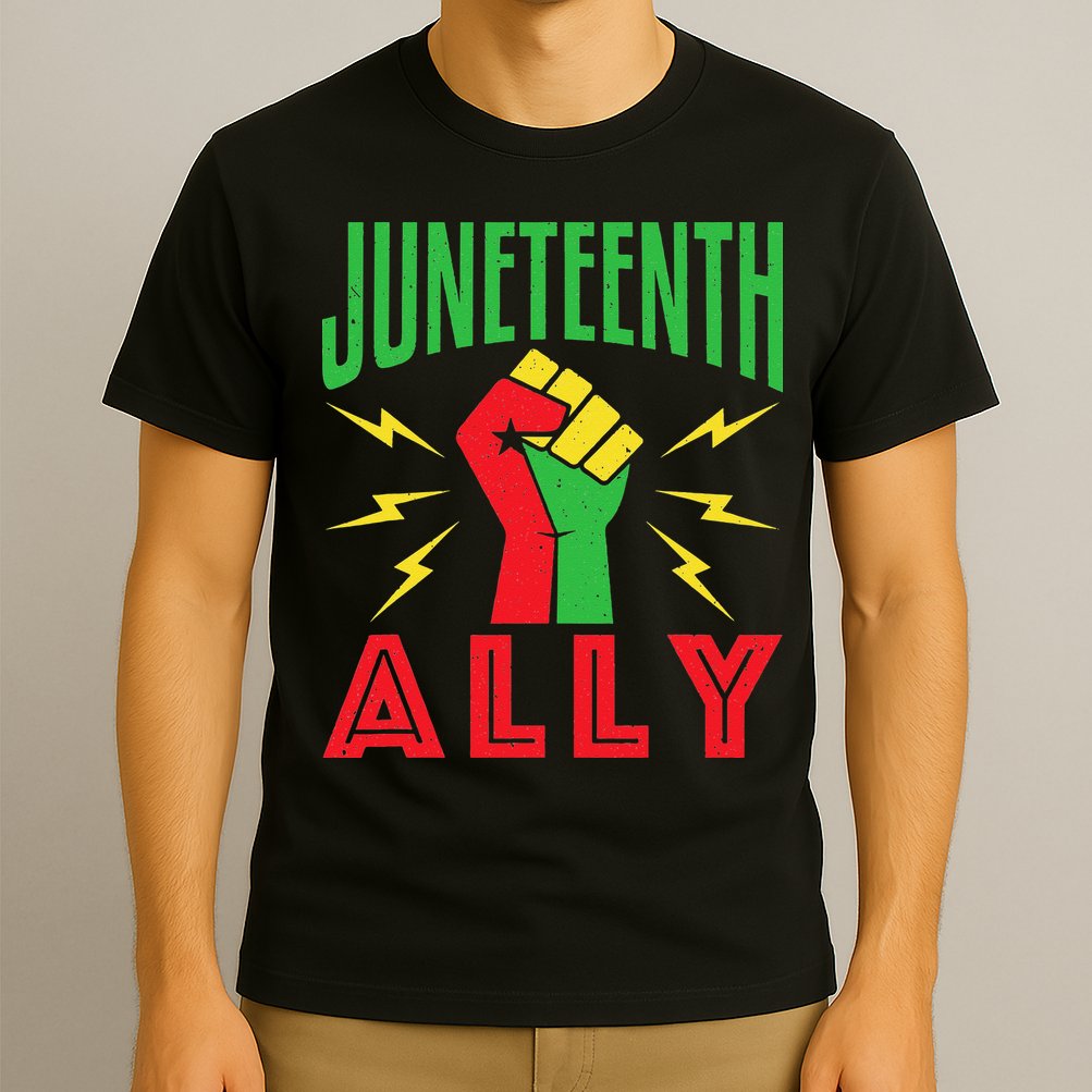 Juneteenth Ally June 19 Support Protest Pride Fist T-Shirt