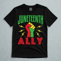 Juneteenth Ally June 19 Support Protest Pride Fist T-Shirt