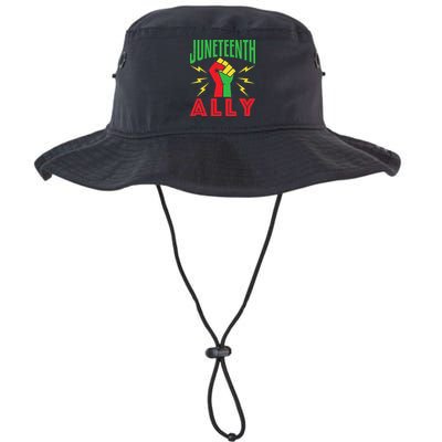 Juneteenth Ally June 19 Support Protest Pride Fist Bucket Hat