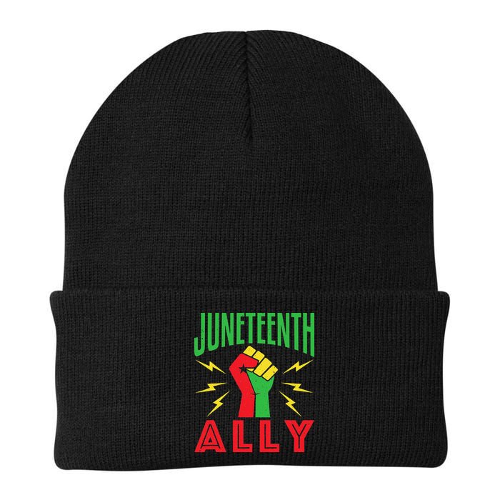 Juneteenth Ally June 19 Support Protest Pride Fist Beanie
