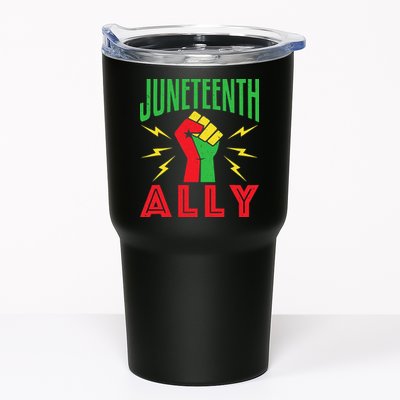 Juneteenth Ally June 19 Support Protest Pride Fist Tumbler