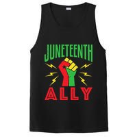 Juneteenth Ally June 19 Support Protest Pride Fist PosiCharge Competitor Tank