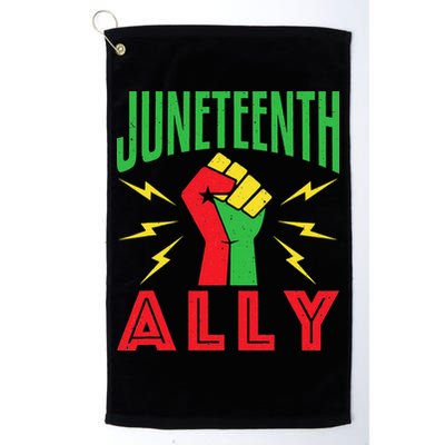 Juneteenth Ally June 19 Support Protest Pride Fist Golf Towel