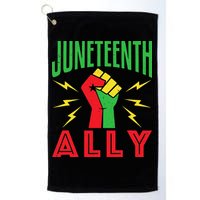 Juneteenth Ally June 19 Support Protest Pride Fist Golf Towel