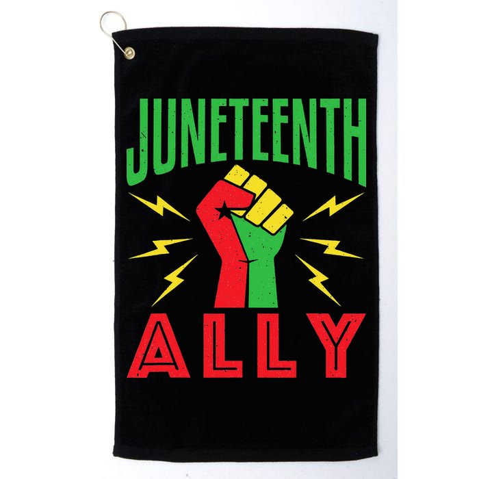 Juneteenth Ally June 19 Support Protest Pride Fist Golf Towel