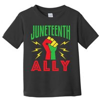Juneteenth Ally June 19 Support Protest Pride Fist Toddler T-Shirt