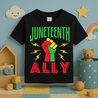 Juneteenth Ally June 19 Support Protest Pride Fist Toddler T-Shirt
