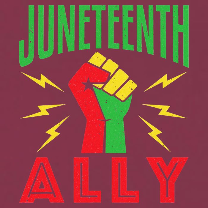 Juneteenth Ally June 19 Support Protest Pride Fist 16oz Travel Tumbler