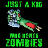 Just A K.I.D Who Hunts Zombies Halloween Gamer Zombie 16 in Basic Backpack