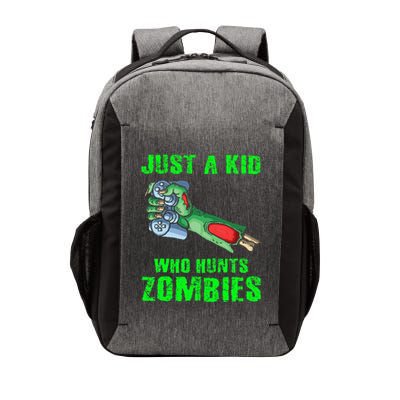 Just A K.I.D Who Hunts Zombies Halloween Gamer Zombie Vector Backpack