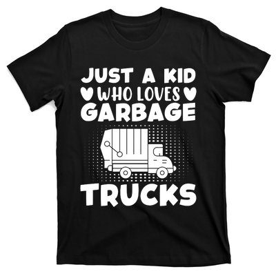 Just A Kid Who Loves Garbage Trucks Graphic T-Shirt