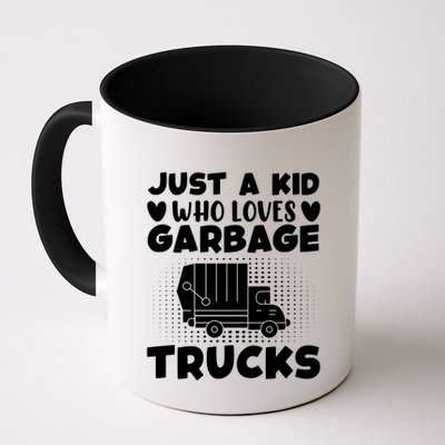 Just A Kid Who Loves Garbage Trucks Graphic Mug