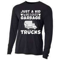 Just A Kid Who Loves Garbage Trucks Graphic Cooling Performance Long Sleeve Crew