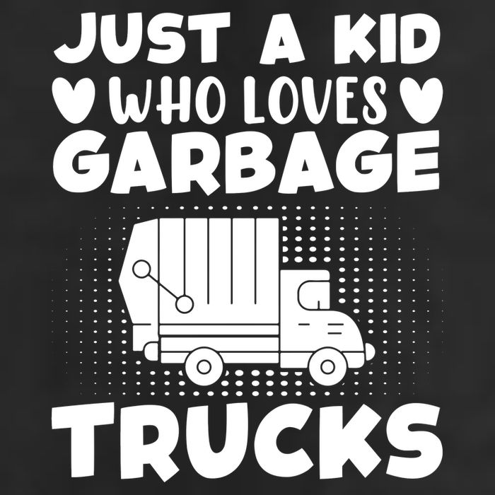 Just A Kid Who Loves Garbage Trucks Graphic Microfiber Hand Towel