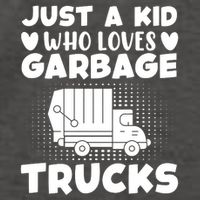 Just A Kid Who Loves Garbage Trucks Graphic Vector Backpack